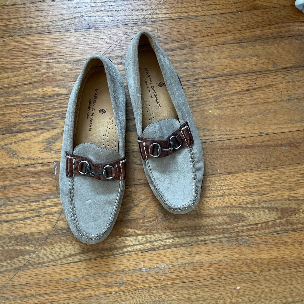Martin Dingman suede loafers. Size 11